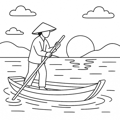 Boatman Coloring Pages for Kids – Cutest Designs 2026