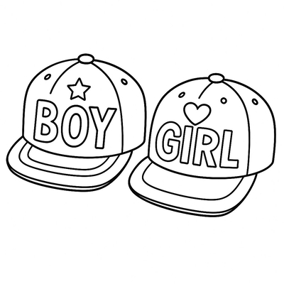 Boy and Girl Hat Coloring Pages for Kids – Cutest Designs 2026