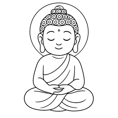 Buddhist Coloring Pages for Kids 2026 – Beautiful Printable PDF
