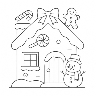 Christmas House Coloring Pages for Kids – Cutest Designs 2026