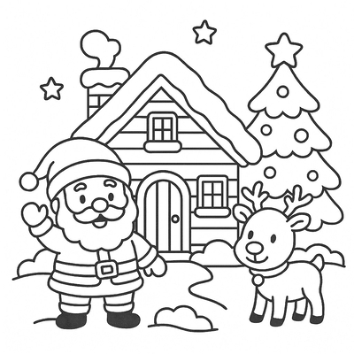 Christmas House Coloring Pages for Kids – Cutest Designs 2026