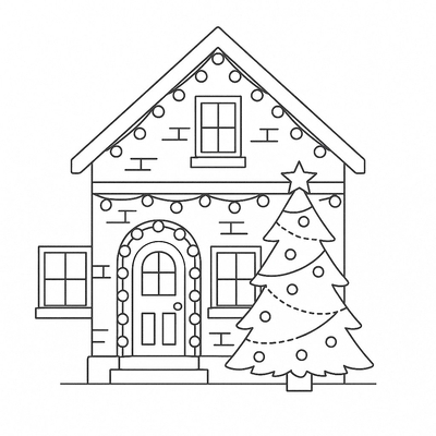 Christmas House Coloring Pages for Kids – Cutest Designs 2026