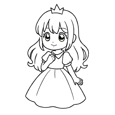 Cute Princess Coloring Pages for Kids – Creative &amp; Adorable Fun 2026