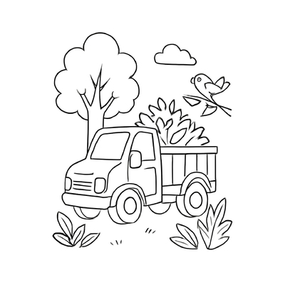 Garbage Truck Coloring Pages for Kids – Creativity &amp; Environmental Learning 2026