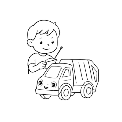 Garbage Truck Coloring Pages for Kids – Creativity &amp; Environmental Learning 2026