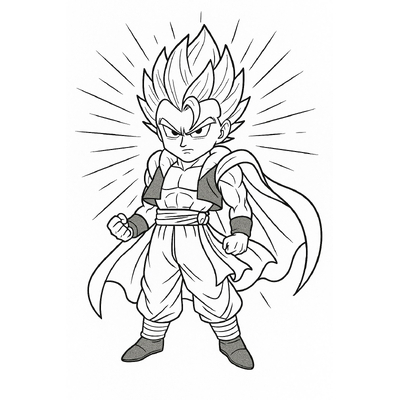 Gogeta Coloring Pages for Kids – Cutest 2026 Collection, Easy Download