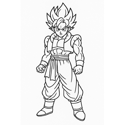 Gogeta Coloring Pages for Kids – Cutest 2026 Collection, Easy Download
