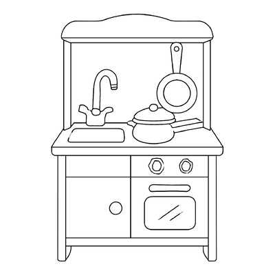 Kitchen Coloring Pages for Kids – Cute &amp; Creative 2026