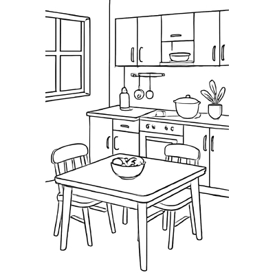 Kitchen Coloring Pages for Kids – Cute &amp; Creative 2026