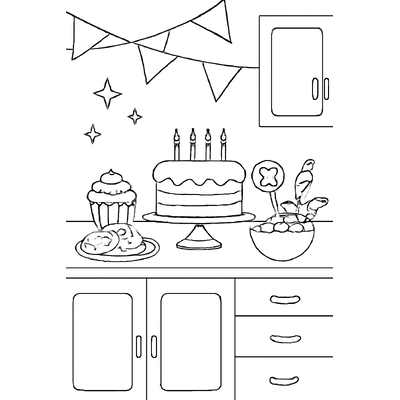 Kitchen Coloring Pages for Kids – Cute &amp; Creative 2026
