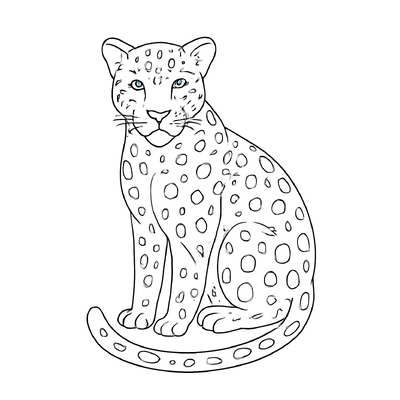 Leopard Coloring Pages 2026 – Wild Animal Coloring Sheets for Kids