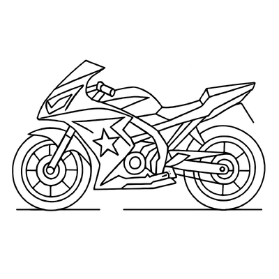 Motorcycle Coloring Pages for Kids 2026