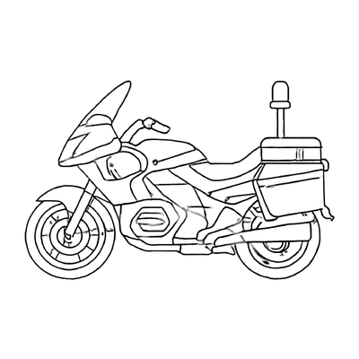 Motorcycle Coloring Pages for Kids 2026