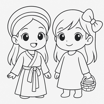 Tam Cam Coloring Pages for Kids 2026 – Printable PDF