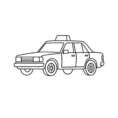 Taxi Coloring Pages for Kids – Creativity &amp; Traffic Learning 2026