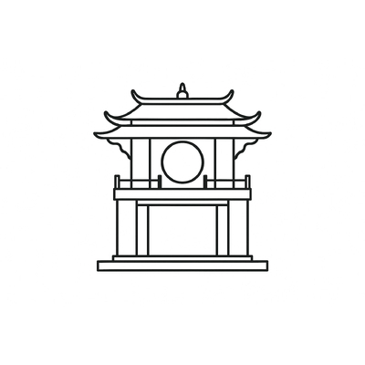 Temple of Literature Coloring Pages for Kids 2026 – Learn History Through Colors