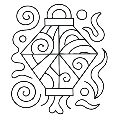 Tet Lantern Coloring Pages for Kids – Creative Fun 2026