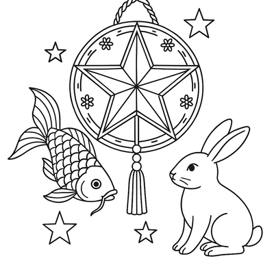 Tet Lantern Coloring Pages for Kids – Creative Fun 2026