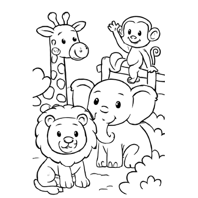 Zoo Animal Coloring Pages for Kids – Explore the Animal World 2026