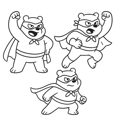 Cutest Three Bears Coloring Pages for Kids 2026